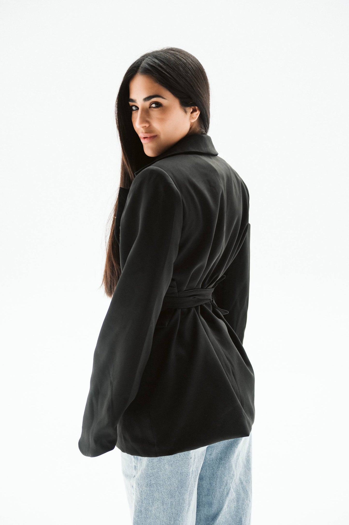 BELTED BLAZER