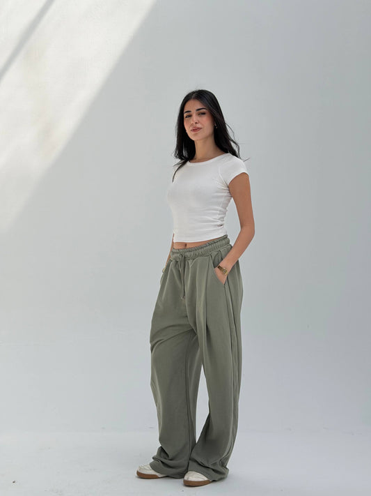 WIDE LEG SWEATPANTS