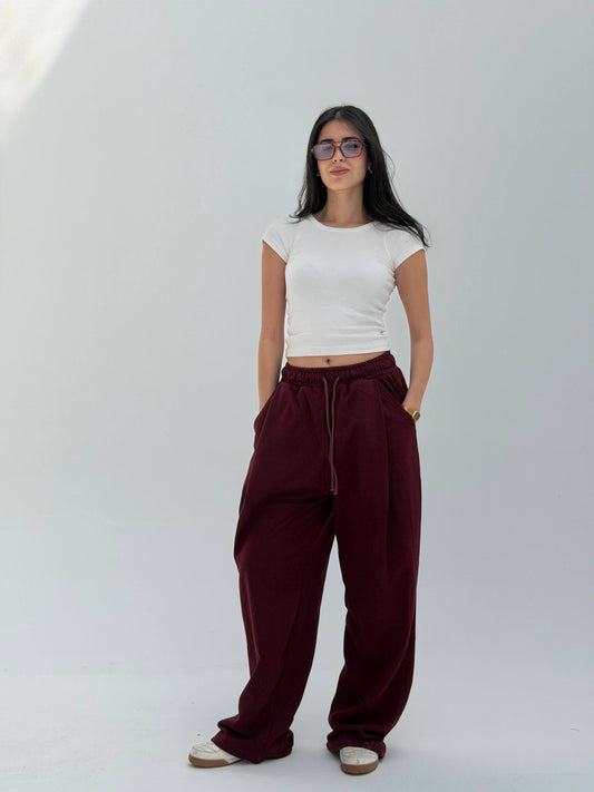 WIDE LEG SWEATPANTS