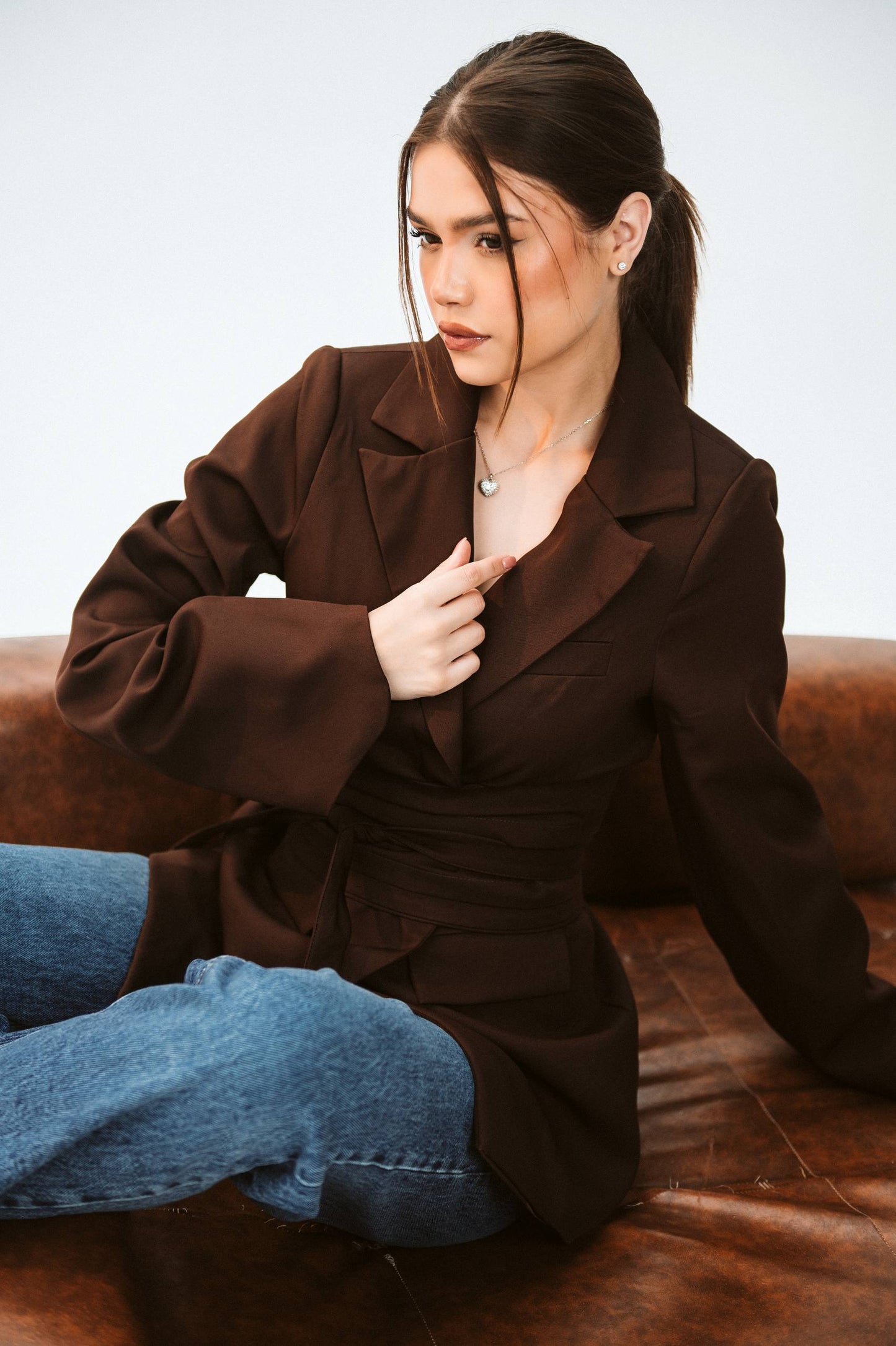 BELTED BLAZER