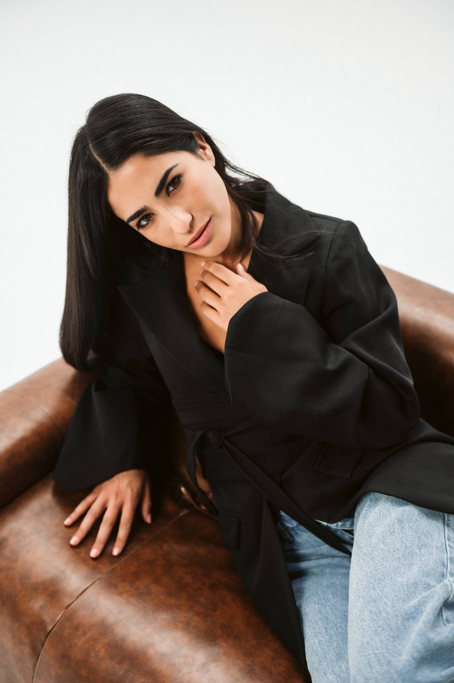 BELTED BLAZER