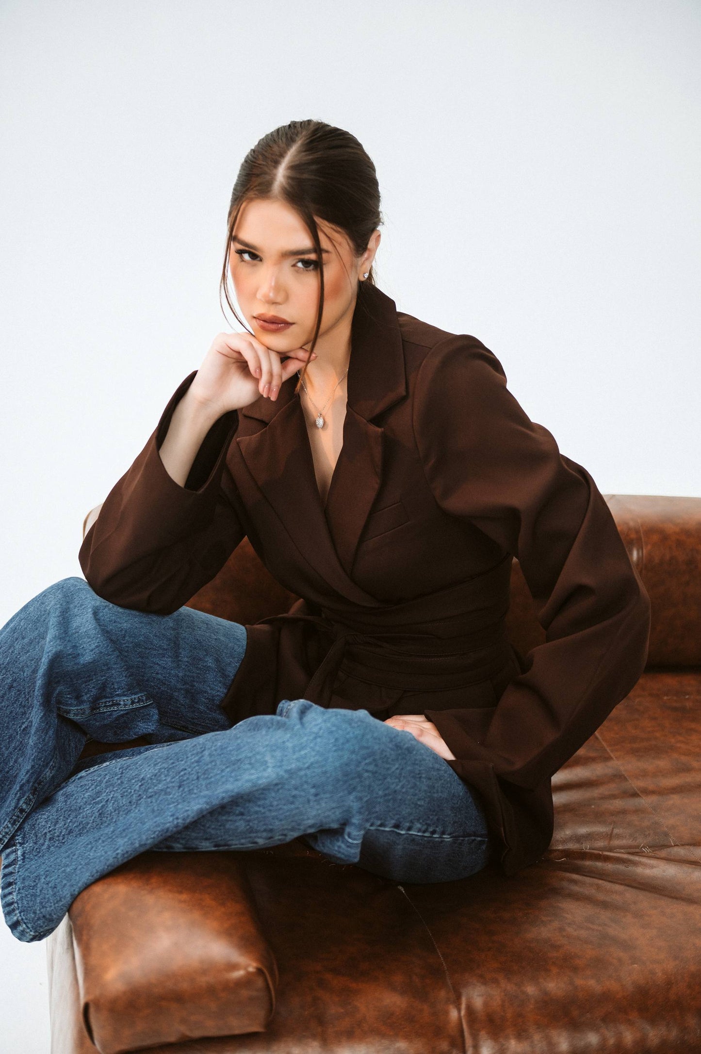BELTED BLAZER