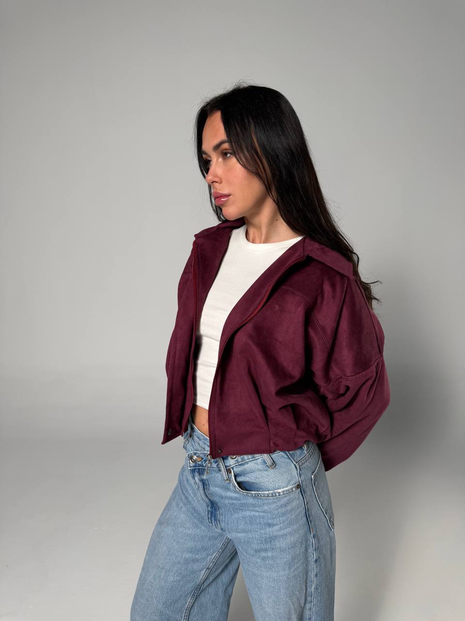 SUEDE BOMBER JACKET