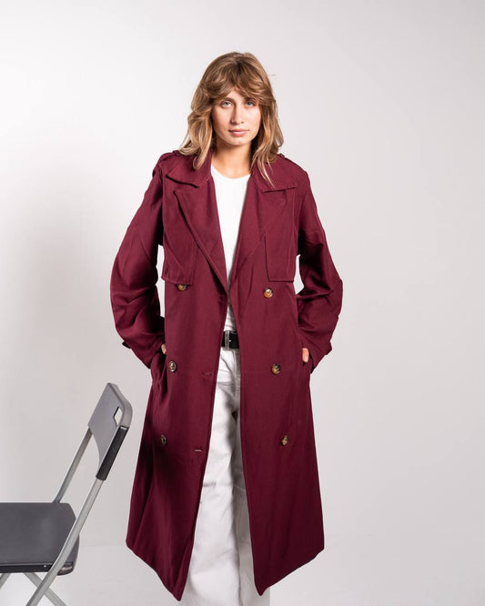 GABARDINE TRENCH COAT