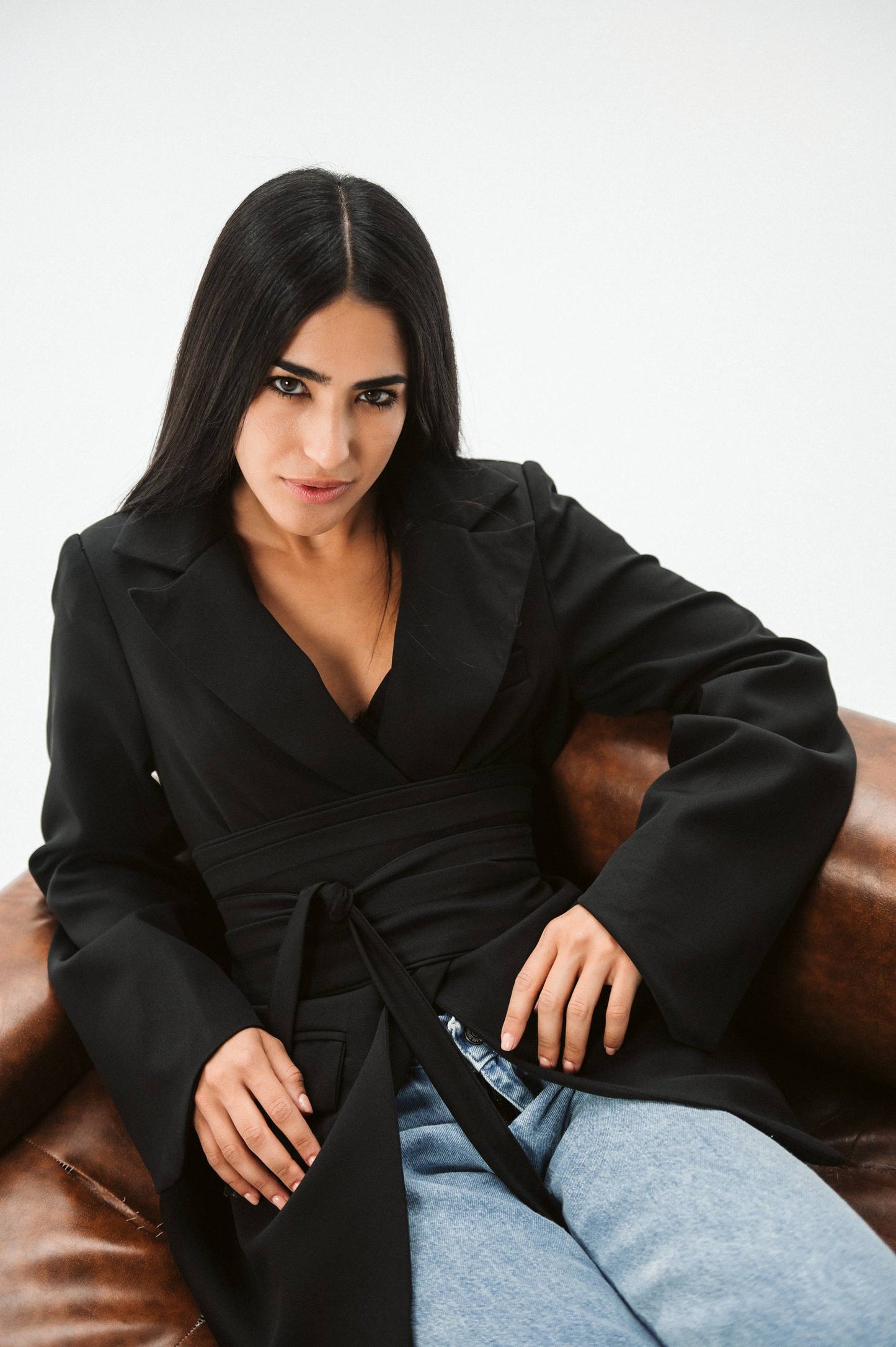 BELTED BLAZER
