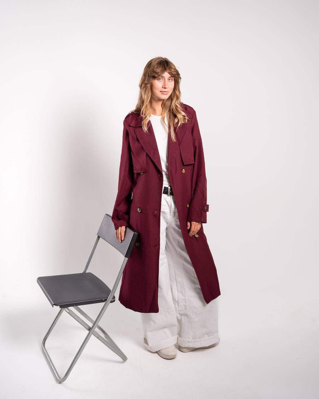 GABARDINE TRENCH COAT