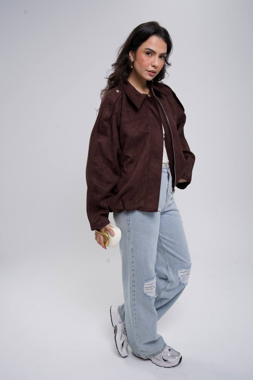 SUEDE BOMBER JACKET